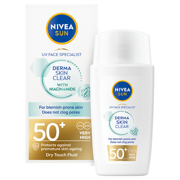 Nivea Sun aurinkosuojavoide 40ml UV Face Derma Blemish Control Fluid SK50+