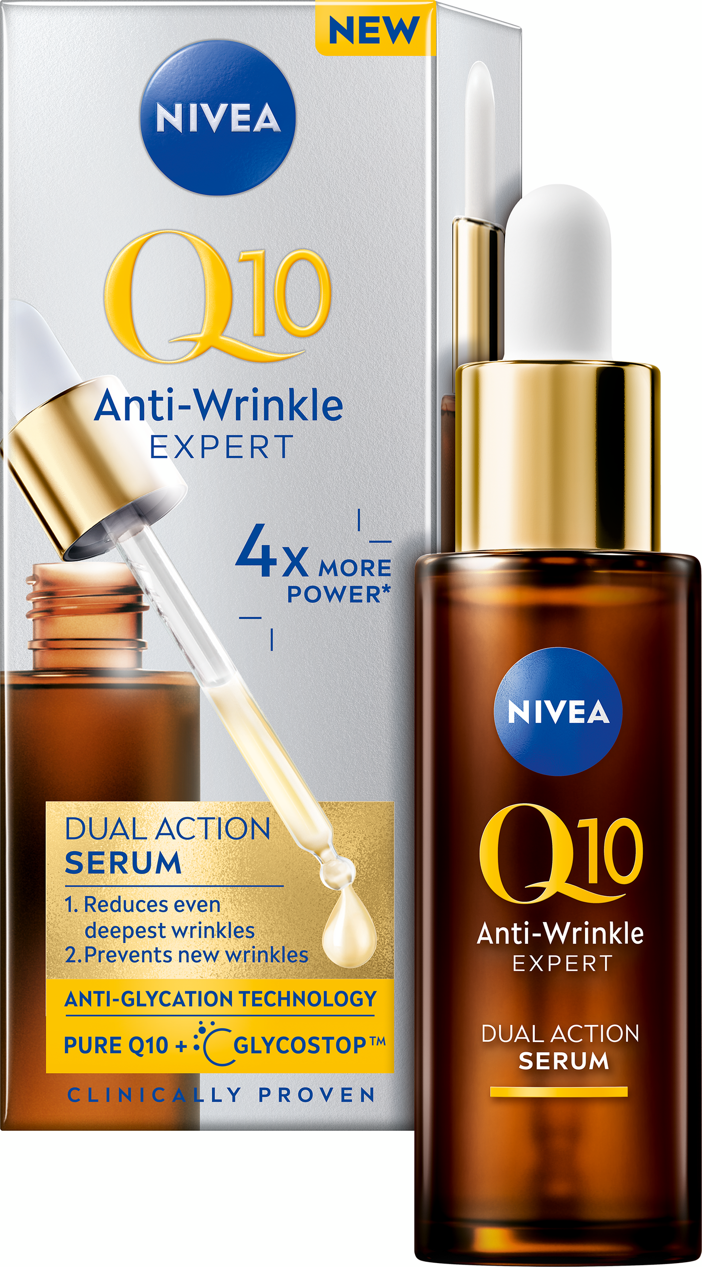 NIVEA 30ml Q10 Anti-Wrinkle Expert Dual Action -kasvoseerumi
