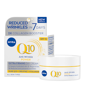 NIVEA 50ml Q10 Anti-Wrinkle Power Extra Firming Day Cream SK15 -päivävoide