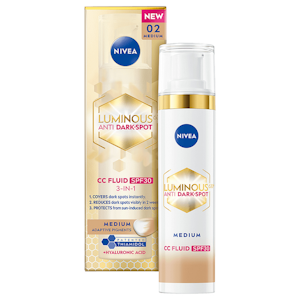 NIVEA 40ml Luminous630 Anti Dark-Spot CC Fluid Medium SK30 - sävyttävä päivävoide