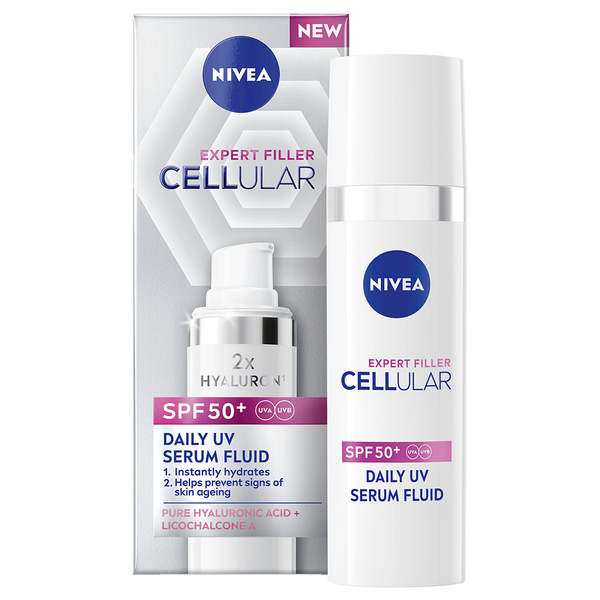 NIVEA 30ml Cellular Expert Filler Daily UV Fluid Serum Fluid SK50 -seerumipäivävoide