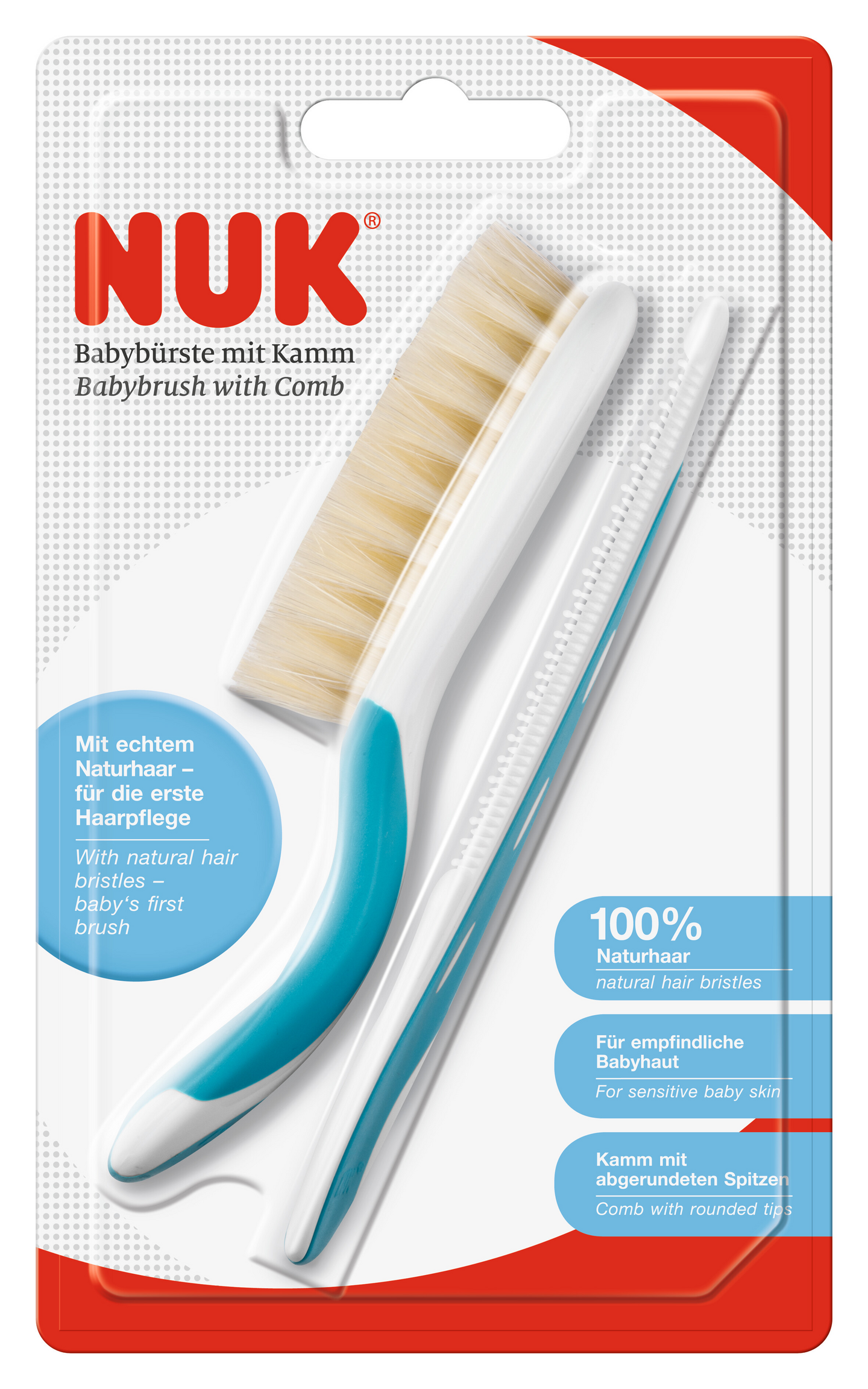 NUK hiusharja ja kampa setti