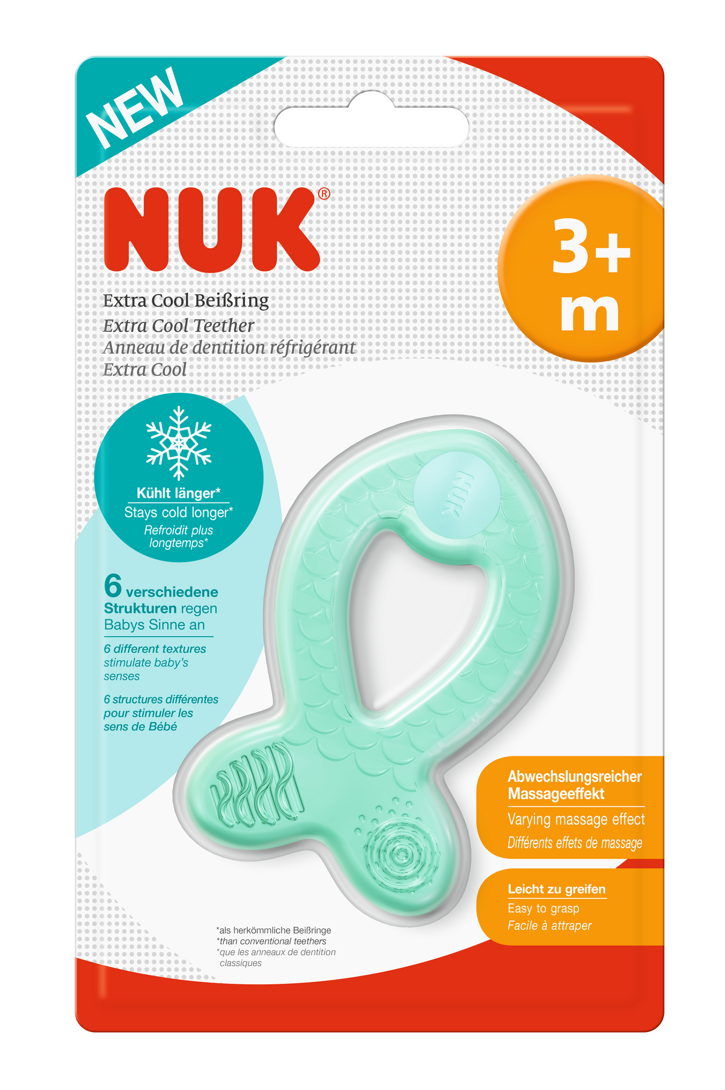 NUK viilentävä purulelu Kala värilajitelma