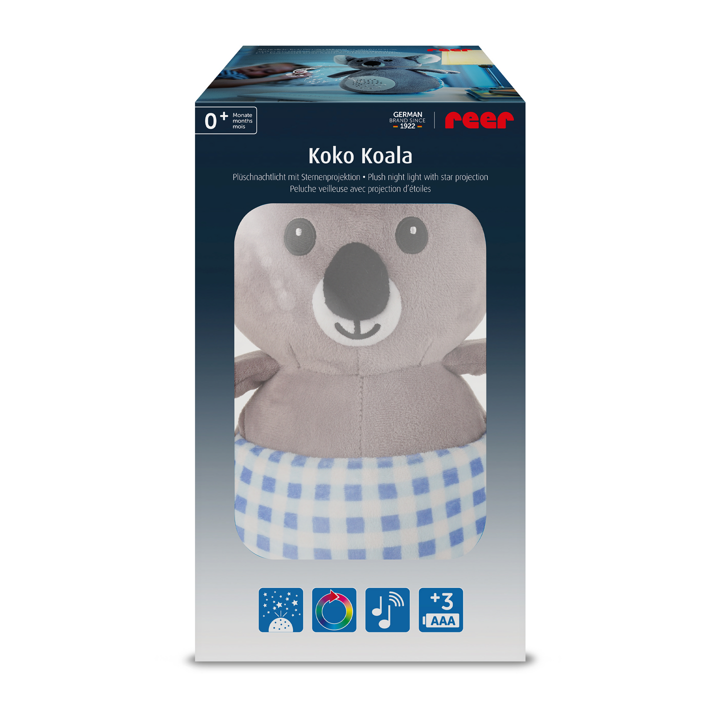 Reer yövalo ja soittorasia koala