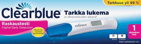 Clearblue Digital raskaustesti 1kpl | K-Ruoka Verkkokauppa