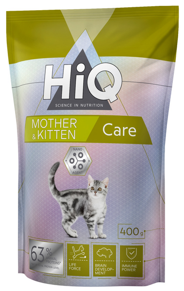 HiQ Kitten & Mother care kissanpentujen ja emojen täysravinto 400 g