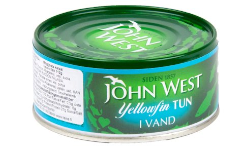 John West Yellowfin tonnikalaviipaleita vedessä 160g/112g