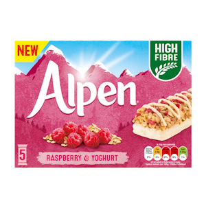 Alpen Vadelma & jogurtti myslipatukka 5x29g