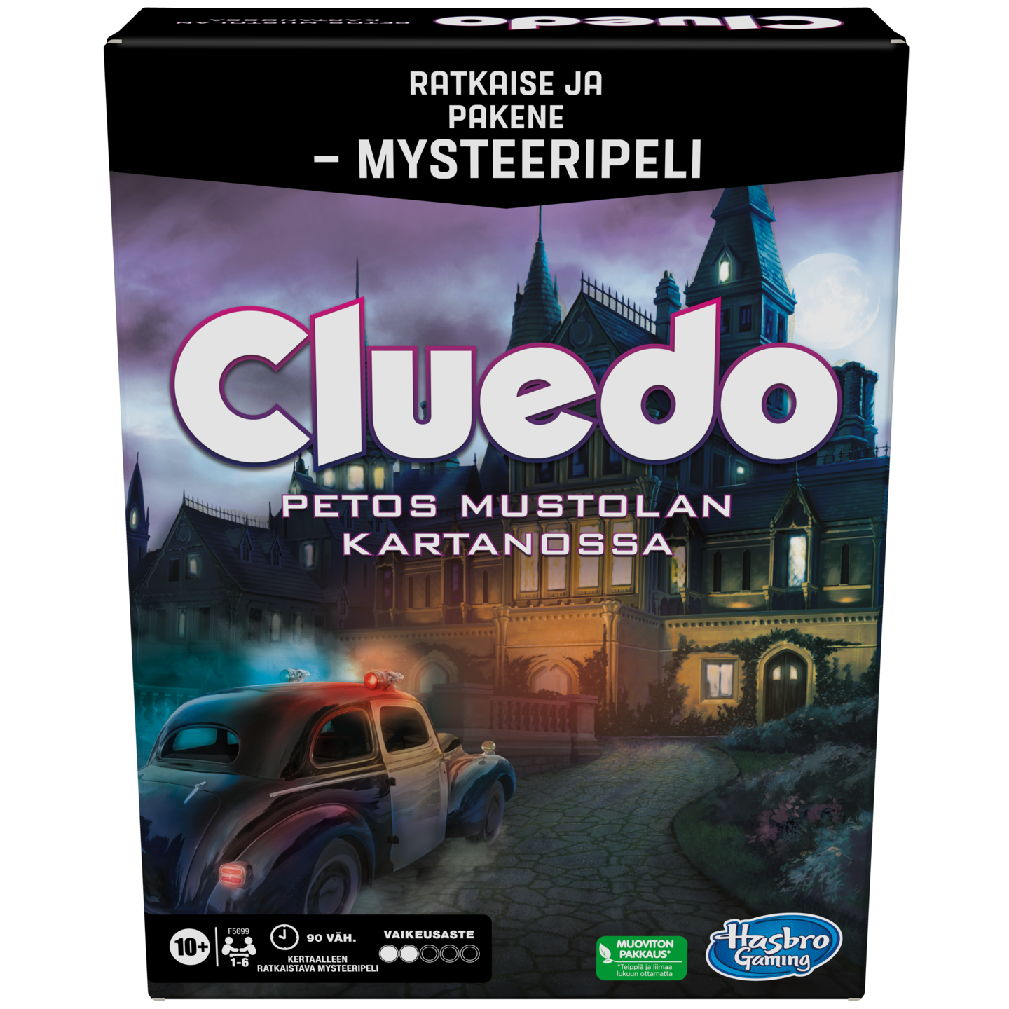 Cluedo Escape petos mustolan kartanolla -pakkohuonepeli (FI)