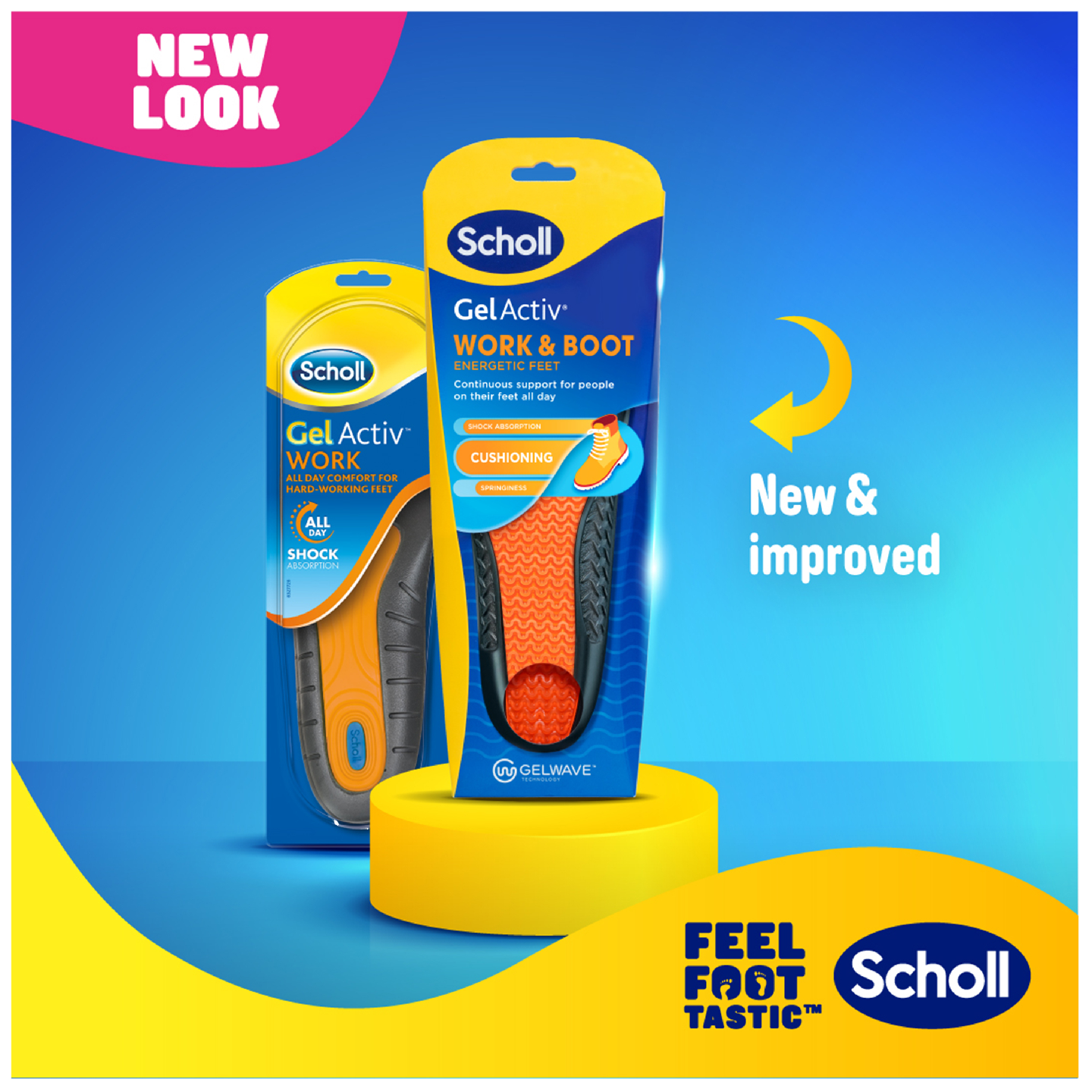 Scholl GelActiv Work & Boot pohjallinen Large
