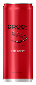 Croc Tail E Vodka long drink Red Berry 4,7% 0,33l