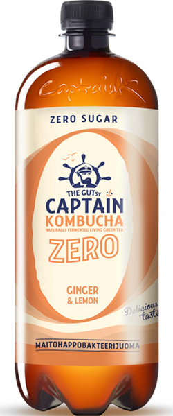 Gutsy Captain Kombucha Ginger Lemon Zero 0,95l
