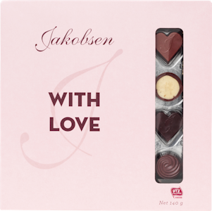 Jakobsen 140g with Love suklaa