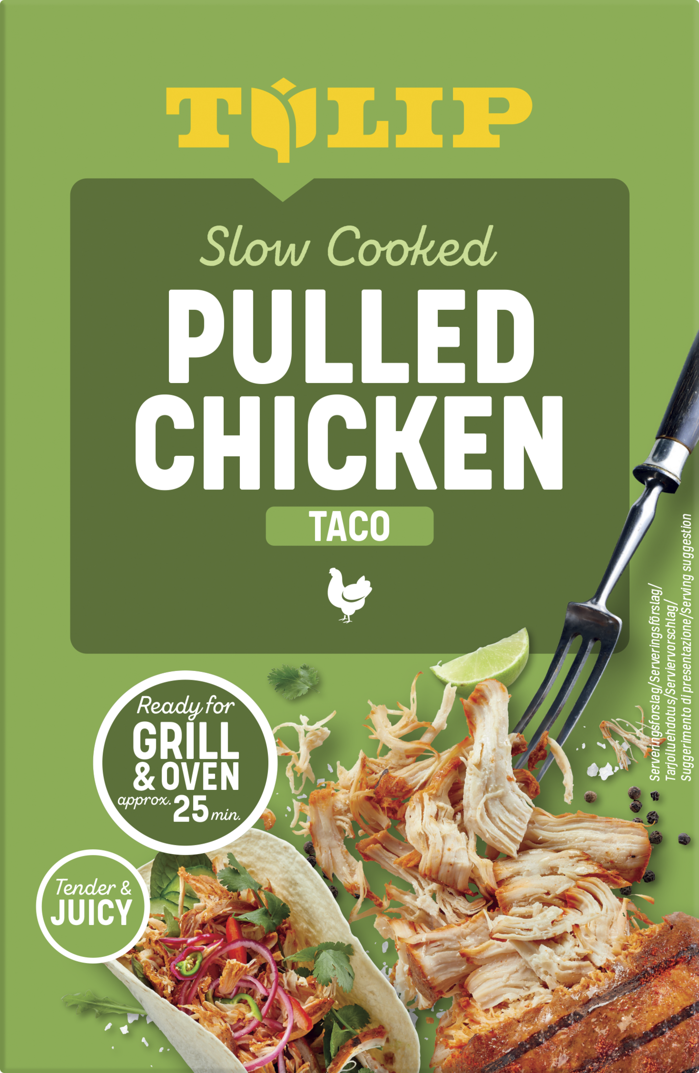 TULIP pulled chicken 500g taco