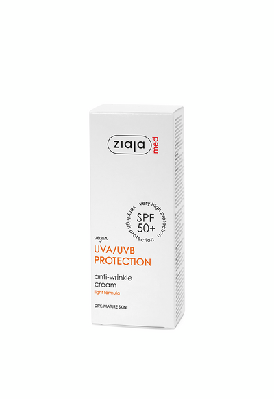 Ziaja Med SPF 50+ kiinteyttävä aurinkovoide kasvoille 50 ml