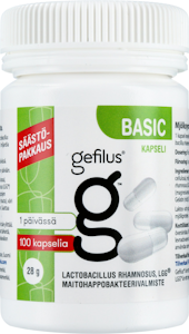 Gefilus Basic maitohappobakteeri 100kapselia 28g