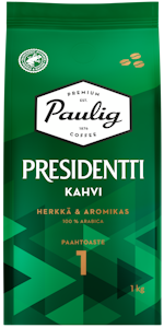 Presidentti kahvi 1kg papu