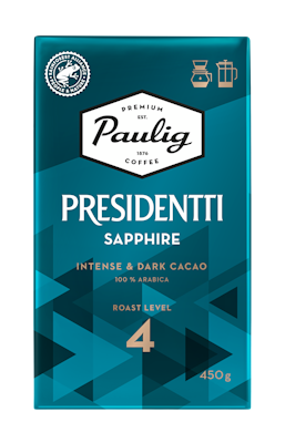 Presidentti Sapphire kahvi suodatinjauhatus 450g RFA