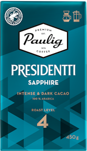 Presidentti Sapphire kahvi suodatinjauhatus 450g RFA QPA