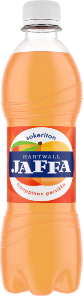 Hartwall Jaffa Trooppinen Persikka sokeriton virvoitusjuoma 0,5l
