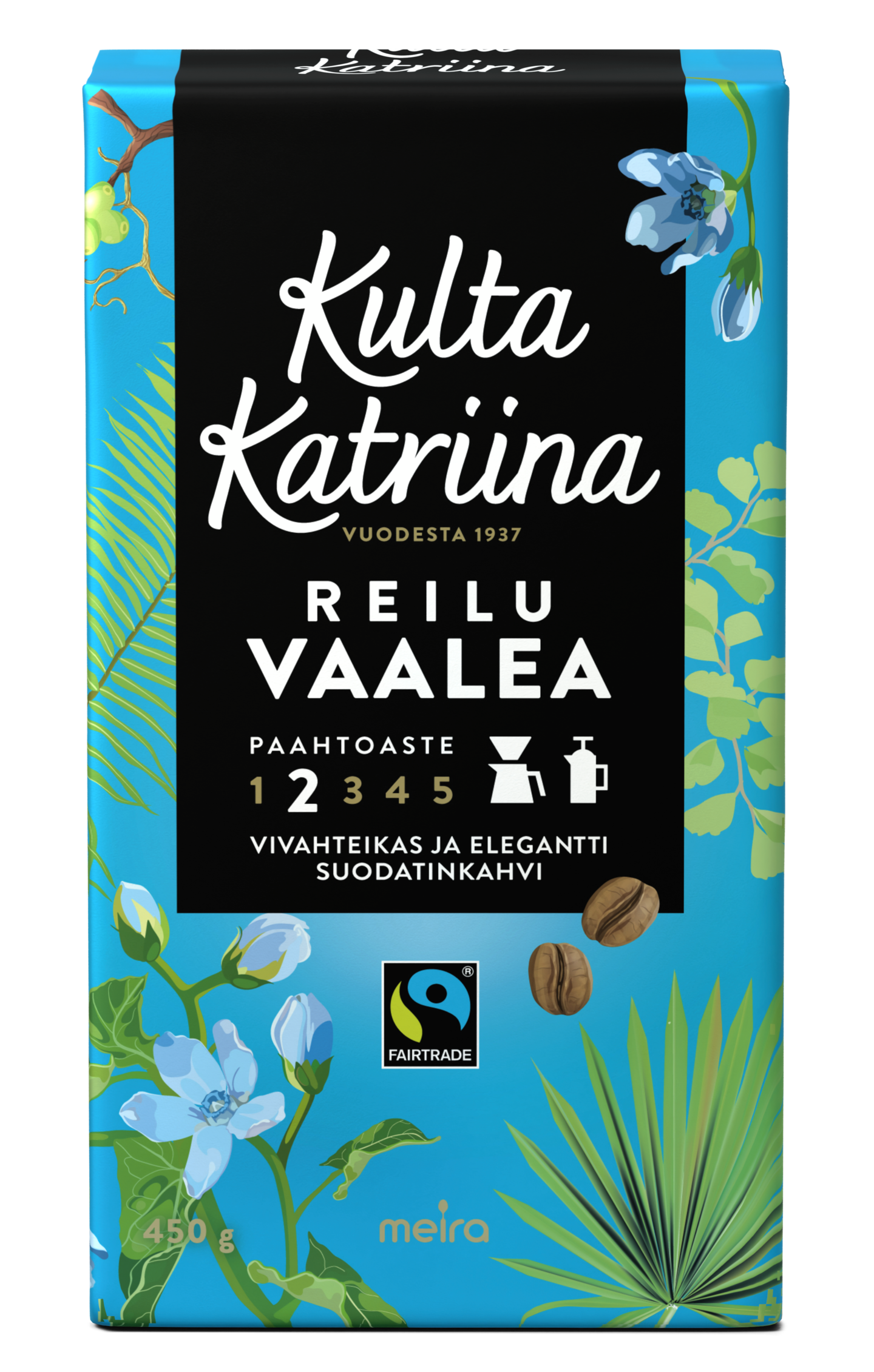 Kulta Katriina Reilu vaalea suodatinkahvi Reilu kauppa 450g