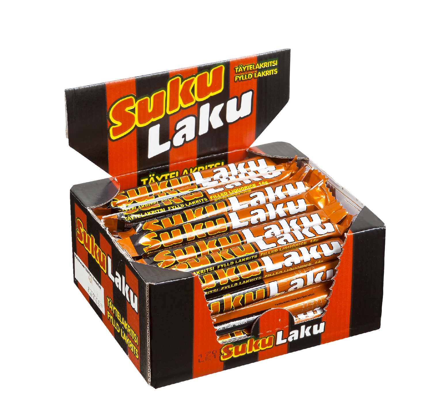 Malaco Sukulaku lakritsipatukka 50x14g laatikko
