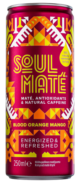 Soul Mate matejuoma blood orange-mango hiilihapollinen 0,25l