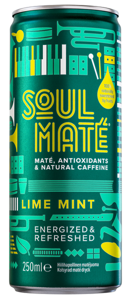 Soul Mate matejuoma lime-mint hiilihapollinen 0,25l