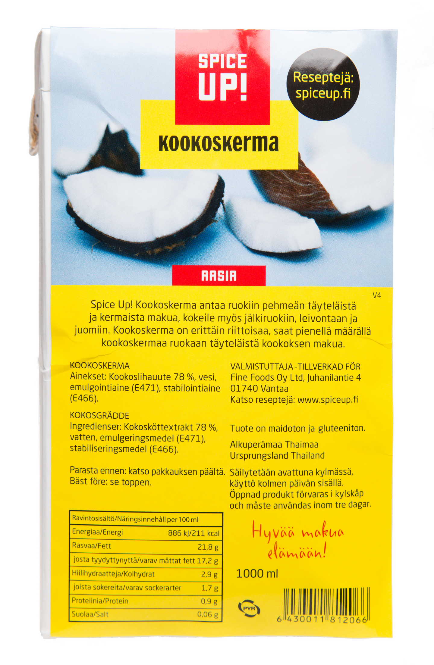 Spice Up! kookoskerma 1l