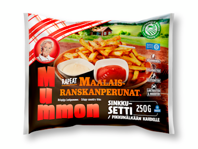 Mummon rapeat kuorelliset maalaisranskanperunat 250g pakaste