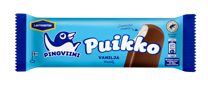 Pingviini puikko 32g vanilja lakton p