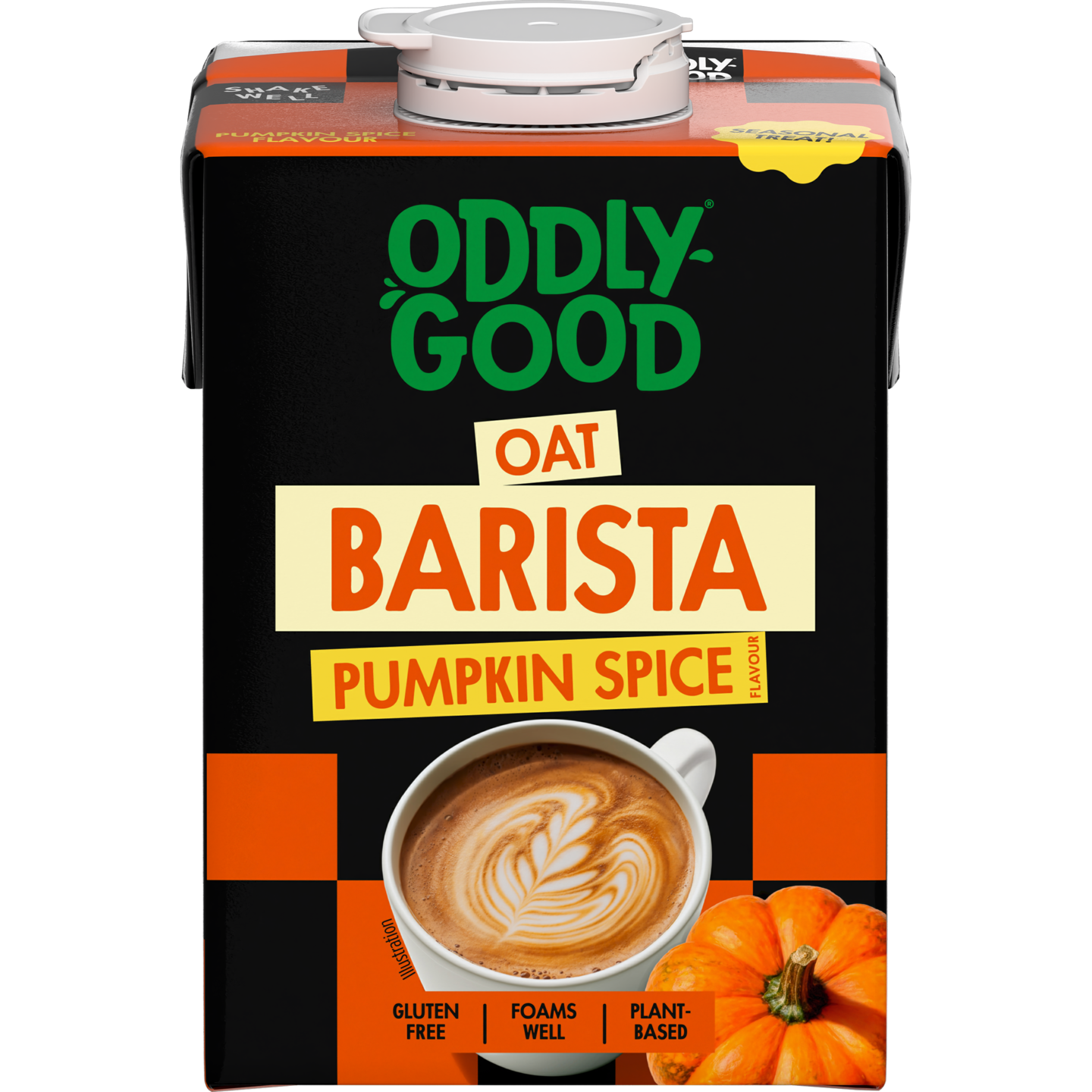 Oddlygood Barista kaurajuoma 0,5l pumpkin spice gluteeniton UHT