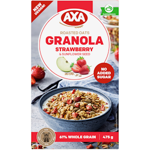 AXA Mansikka & auringonkukansiemen granola 475g