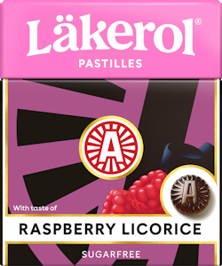 Läkerol Classic Raspberry Licorice pastilli 25g