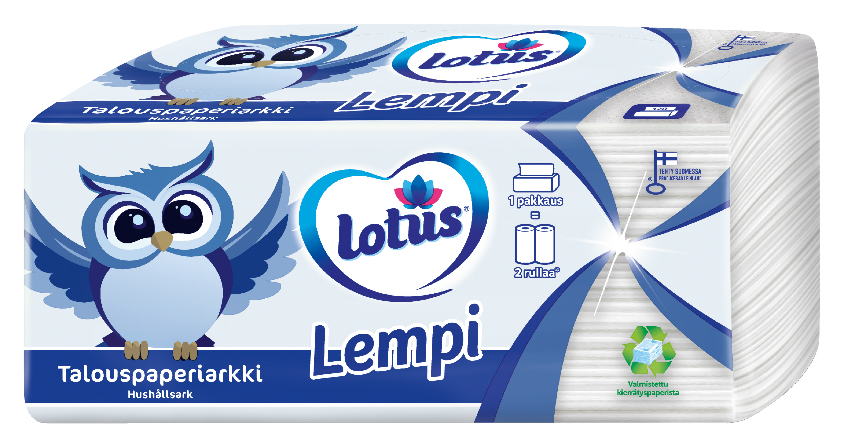 LOTUS Lempi talouspaperiarkki 120kpl