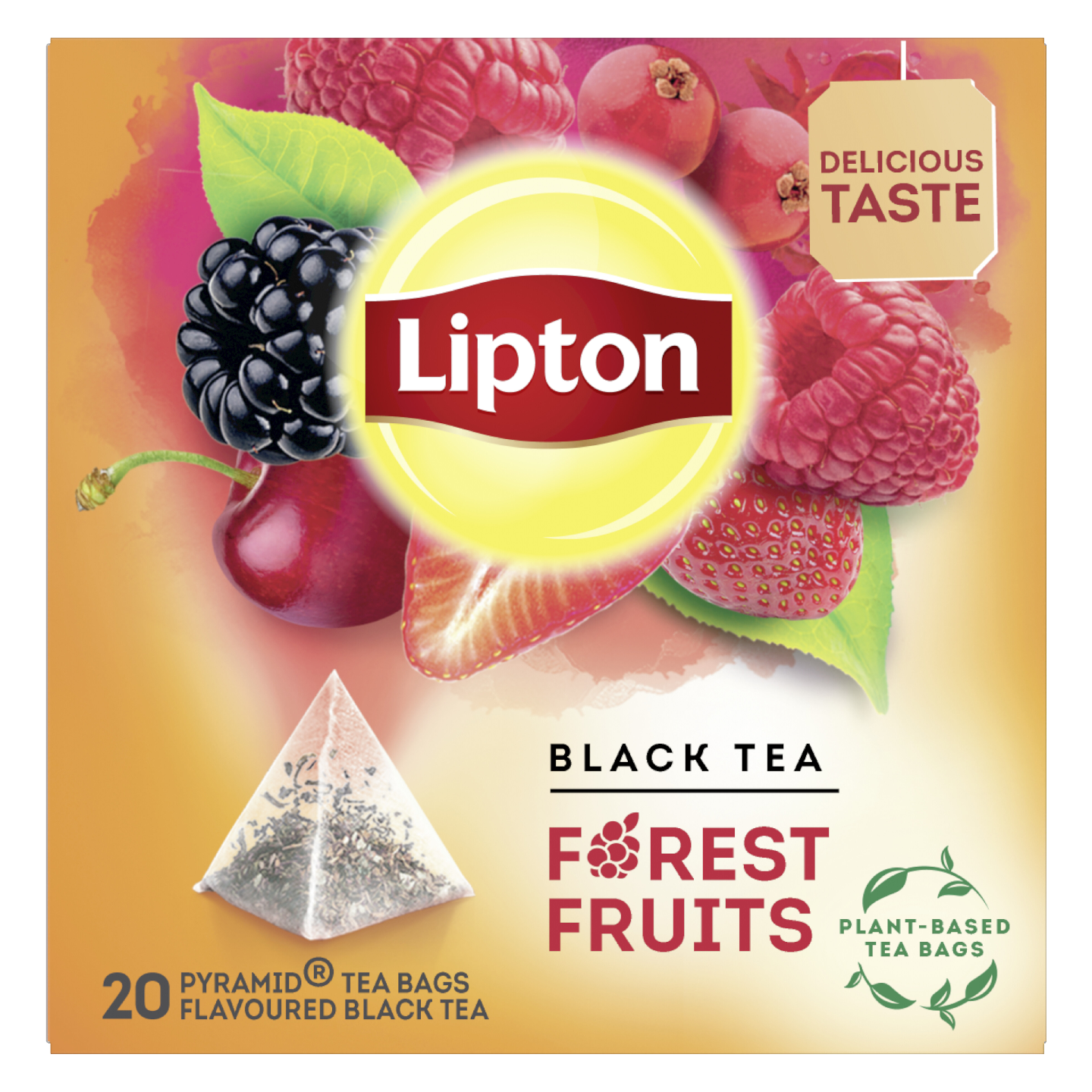 Lipton forest Fruit Tea 20 pyramidipussia 34g