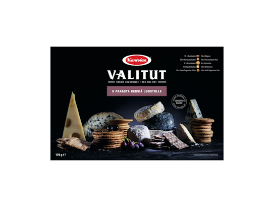Kantolan Valitut 5 Parasta suolakeksilajitelma 170g