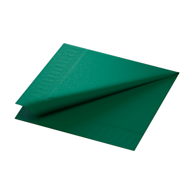 Duni lautasliina 125kpl 40x40cm 3krs 1/4 tummanvihreä