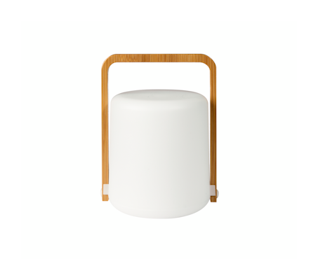 Duni Sibling LED-lyhty bambu/valkoinen muovi 148x108mm
