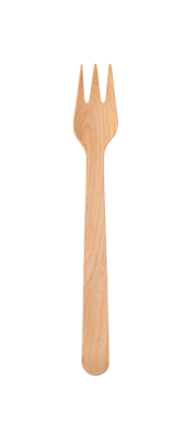 Biopak Silva haarukka vahattu puu 185mm 100kpl