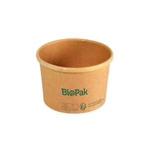 Biopak Ronda Short kulho ruskea 240ml Ø90mm, korkeus 60mm 25kpl