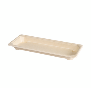 Biopak sushirasia bagassi ruskea kapea pitkä 221x92x22mm 100kpl