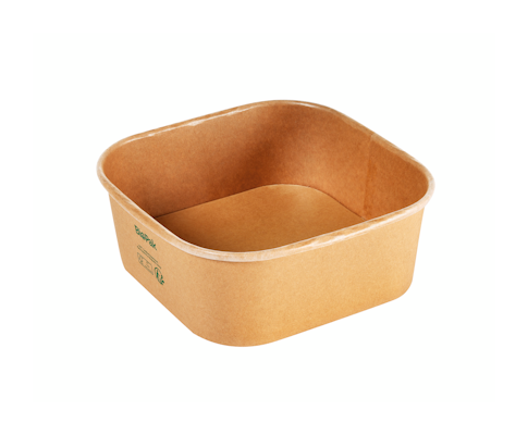 Biopak Brick Large rasia ruskea 1200ml 168x168x65mm 40kpl