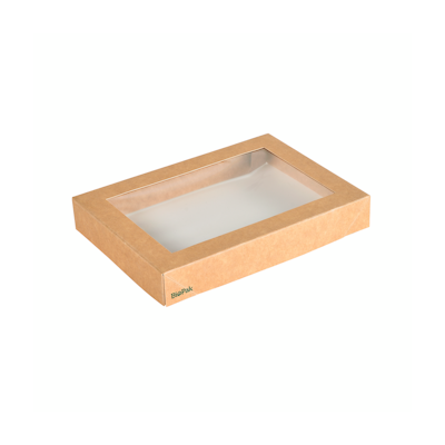 Biopak Kansi Viking Brick -rasialle ikkunallinen kartonki/PLA 200x140x30mm 300kpl