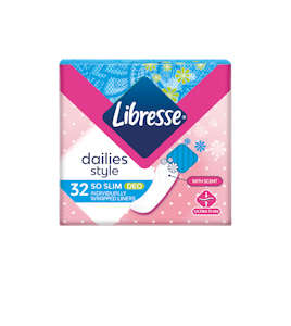 Libresse 32kpl So Slim Deo Fresh yksittäinpakattu pikkuhousunsuoja