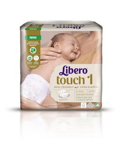 Libero Touch teippivaippa 22kpl 2-5kg koko 1