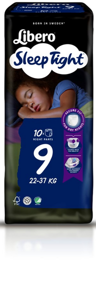 Libero Sleep Tight S9 10kpl 22-37kg