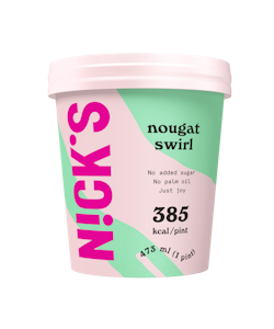 Nick's jäätelö 473 ml Nougat Swirl