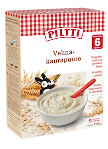 Piltti Kaurapuuro täysjyvästä 270g 6kk