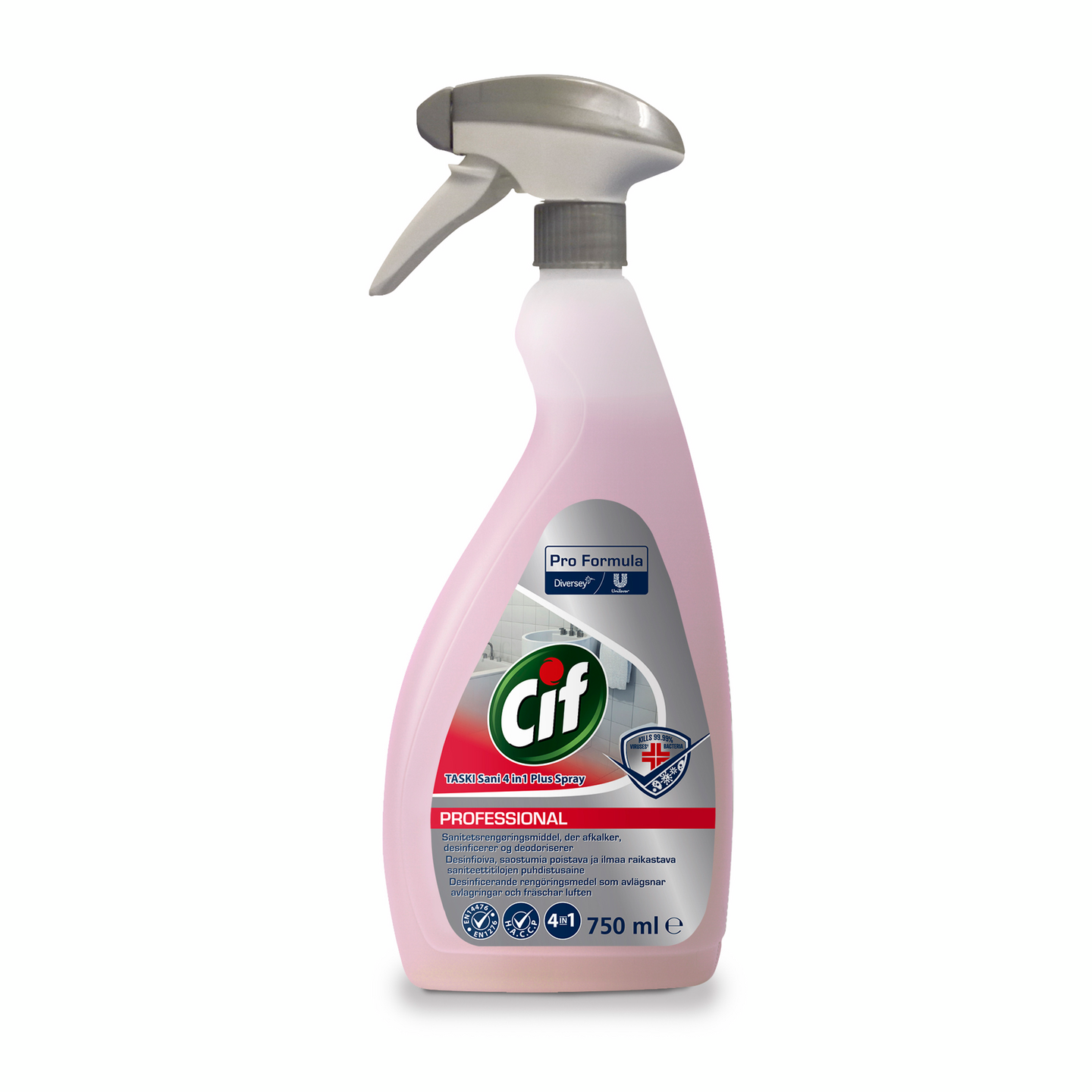 Cif Professional Taski Sani 4 in 1 Plus Spray saniteettitilojen puhdistusaine 750ml